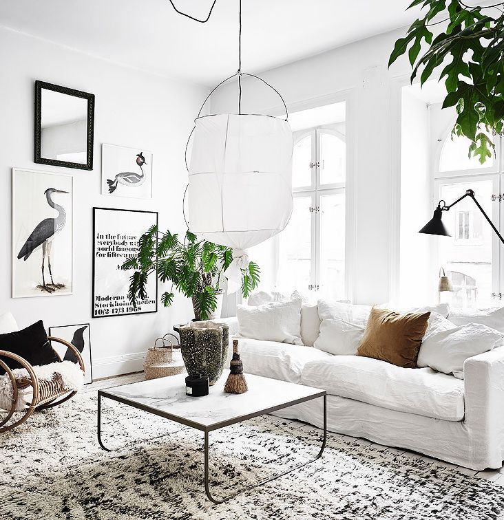 Living Room White And Vintage Via Coco Lapine Design