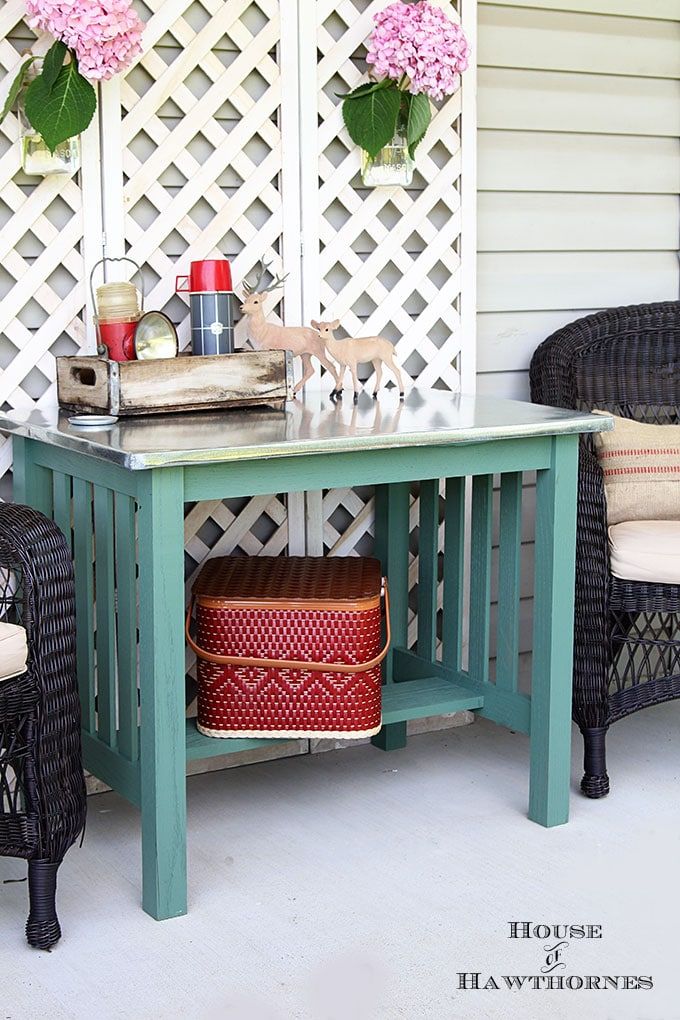 Decor Hacks : DIY Zinc Top Table - Decors Ideas | Home of Decorating